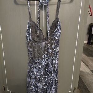 Jovani Short sequin see-through Dress - Perfect - Small